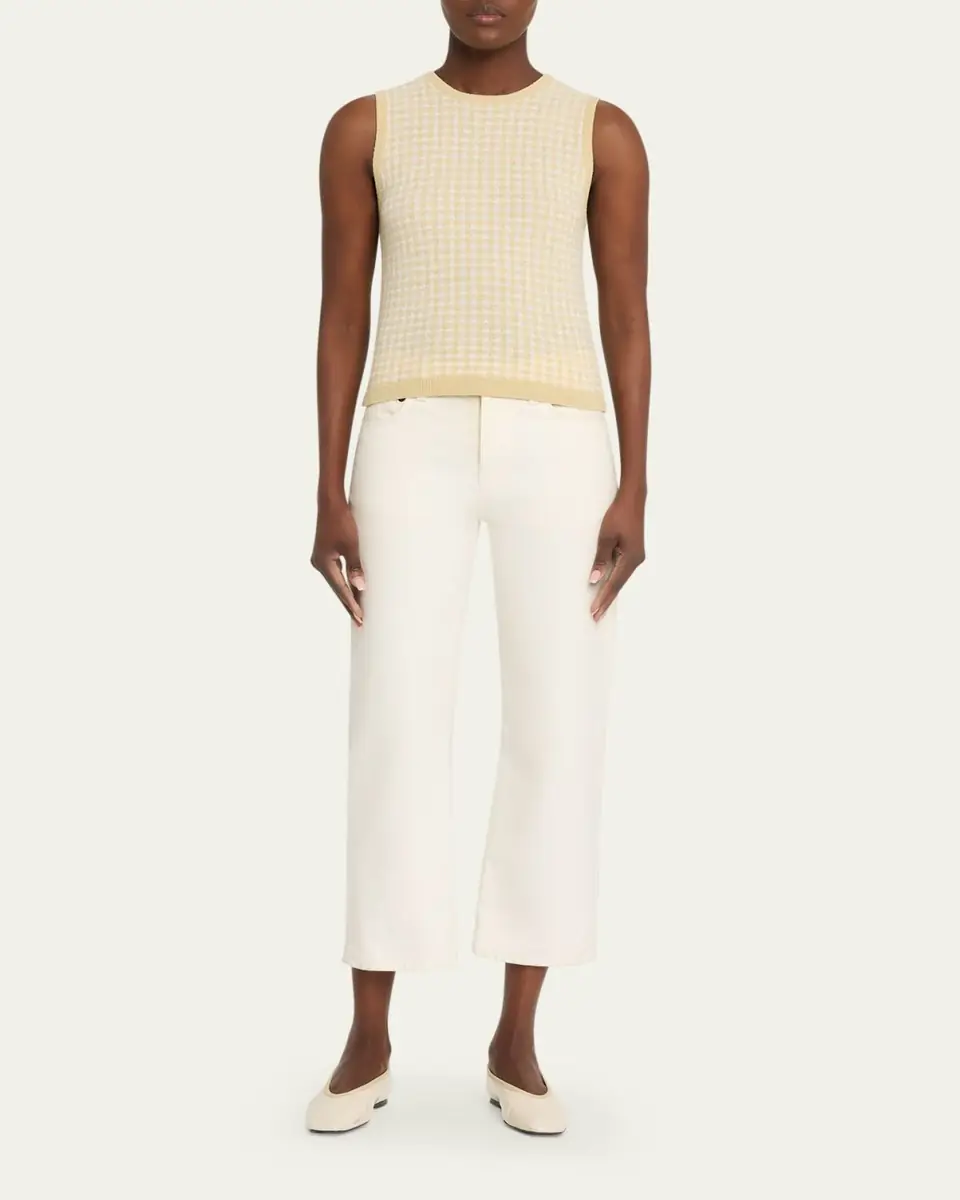 Vince Gingham Knit Tank Top | Thumbnail 2 Vince Gingham Knit Tank Top | Thumbnail 2