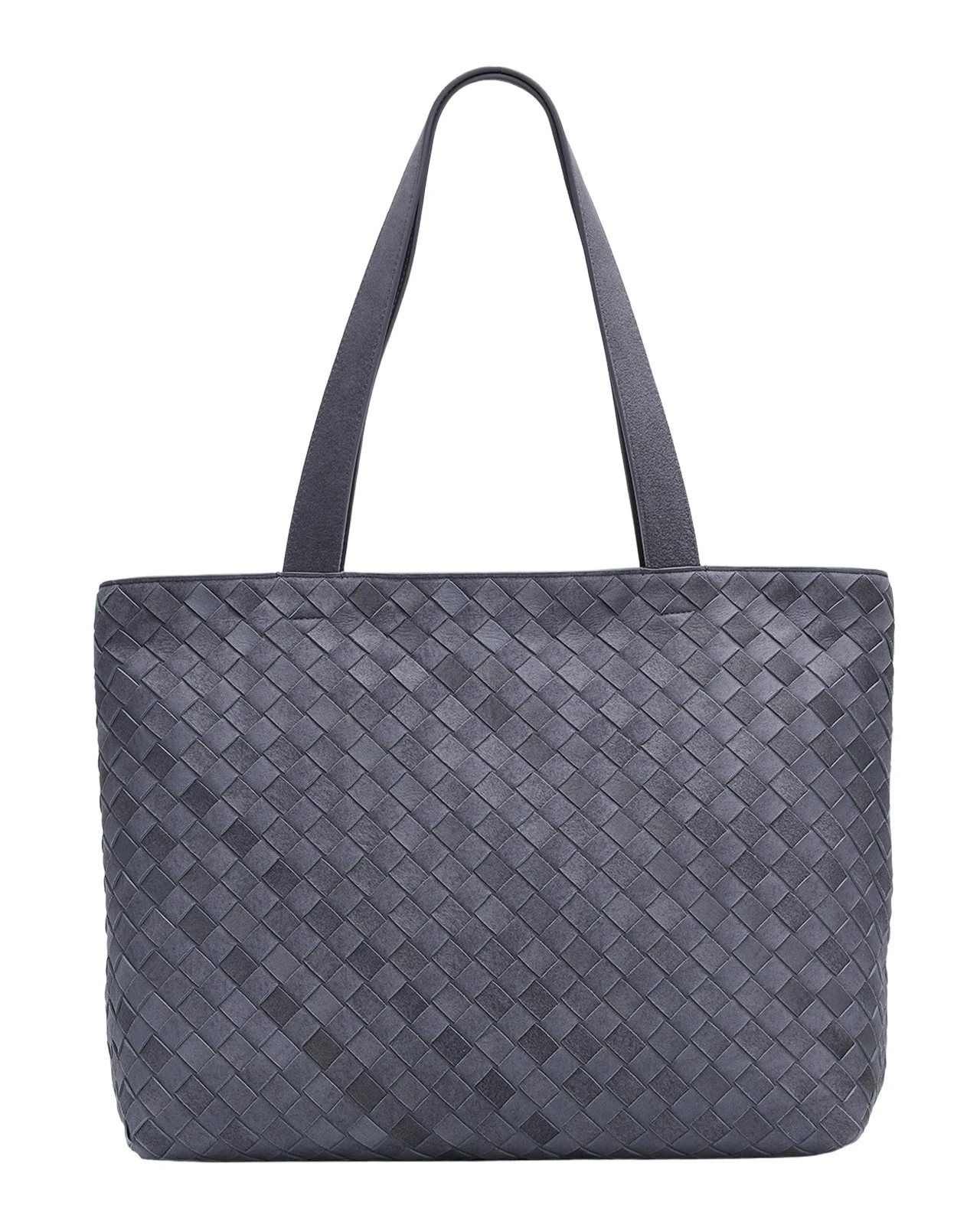 Men's Intrecciato Suede Tote Bag Men's Intrecciato Suede Tote Bag