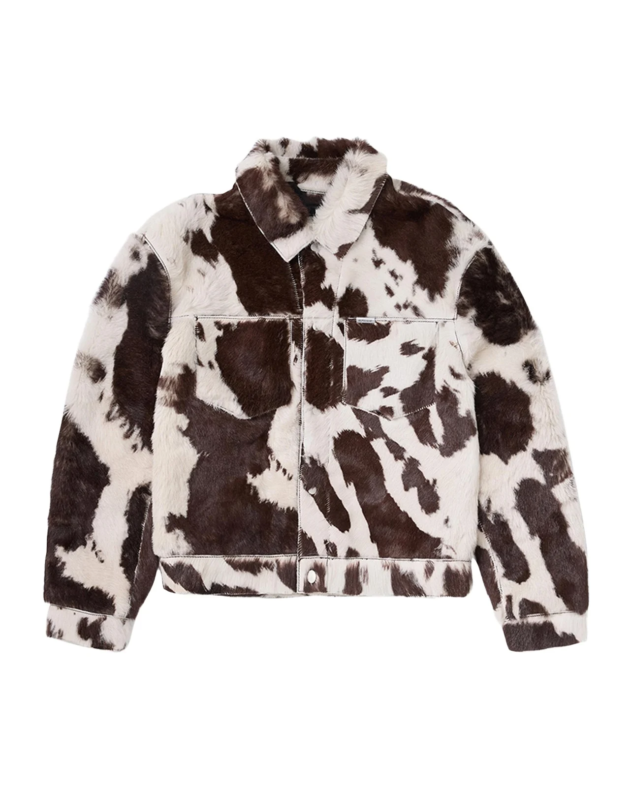 Men's Cowhide Leather Trucker Jacket