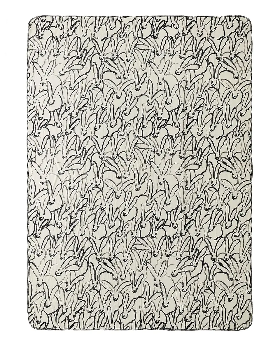 Hunt Slonem Best Bunnies Reversible Throw Blanket, 60" x 80" | Thumbnail 4 Hunt Slonem Best Bunnies Reversible Throw Blanket, 60" x 80" | Thumbnail 4