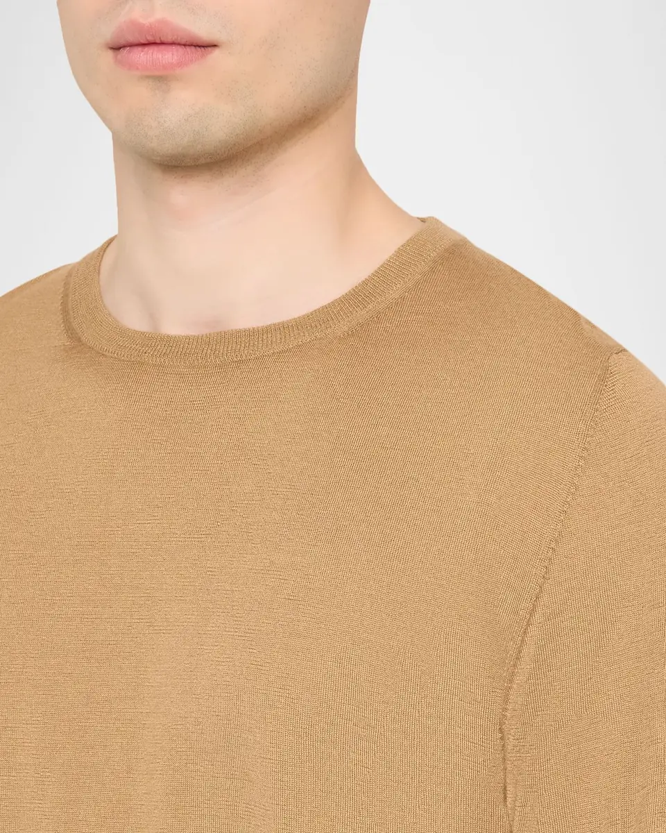 Isaia Men's Cashmere-Silk Short-Sleeve Shirt | Thumbnail 4