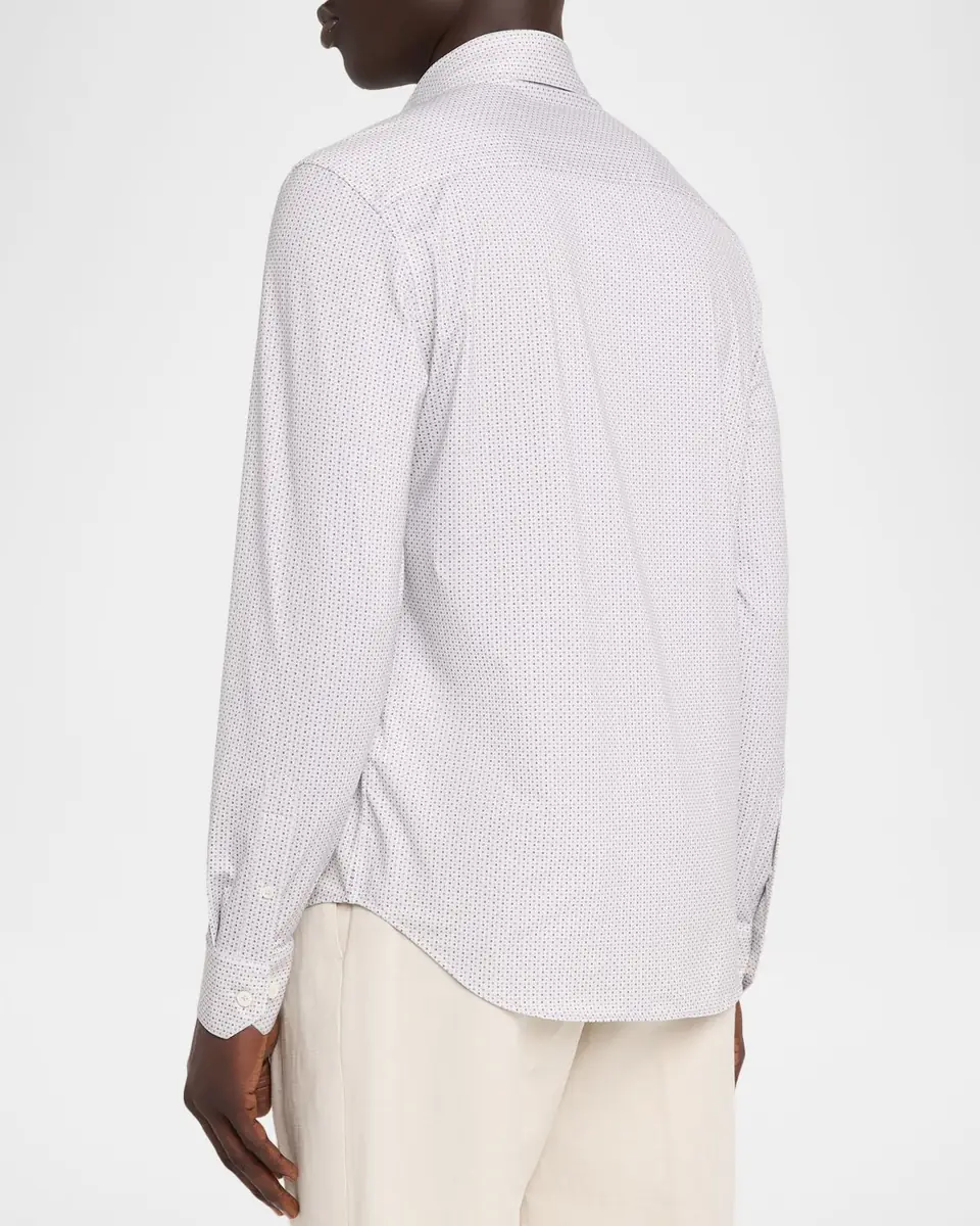 Bugatchi Men's James OoohCotton Geometric-Print Sport Shirt | Thumbnail 2