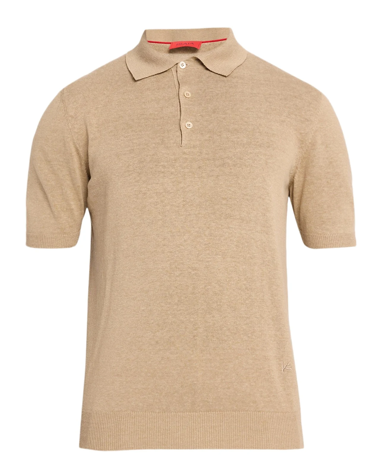Men's Linen-Silk Short-Sleeve Polo Shirt Men's Linen-Silk Short-Sleeve Polo Shirt