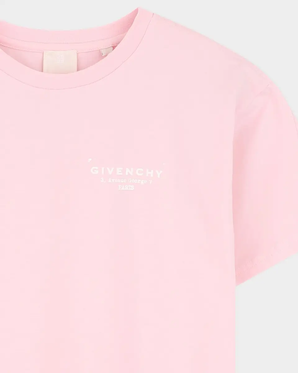 Givenchy Boy's Logo Stamp-Print Short-Sleeved Cotton T-Shirt, Size 4-6 | Thumbnail 2 Givenchy Boy's Logo Stamp-Print Short-Sleeved Cotton T-Shirt, Size 4-6 | Thumbnail 2