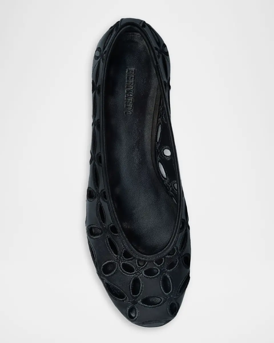 Bernardo Brie Suede Cutout Ballerina Flats | Thumbnail 3 Bernardo Brie Suede Cutout Ballerina Flats | Thumbnail 3