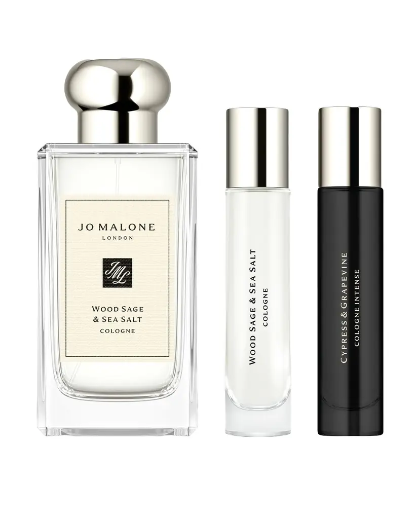 Jo Malone London Limited-Edition Wood Sage & Sea Salt + Cypress & Grapevine Fragrance Gift Set | Image 1 Jo Malone London Limited-Edition Wood Sage & Sea Salt + Cypress & Grapevine Fragrance Gift Set | Image 1