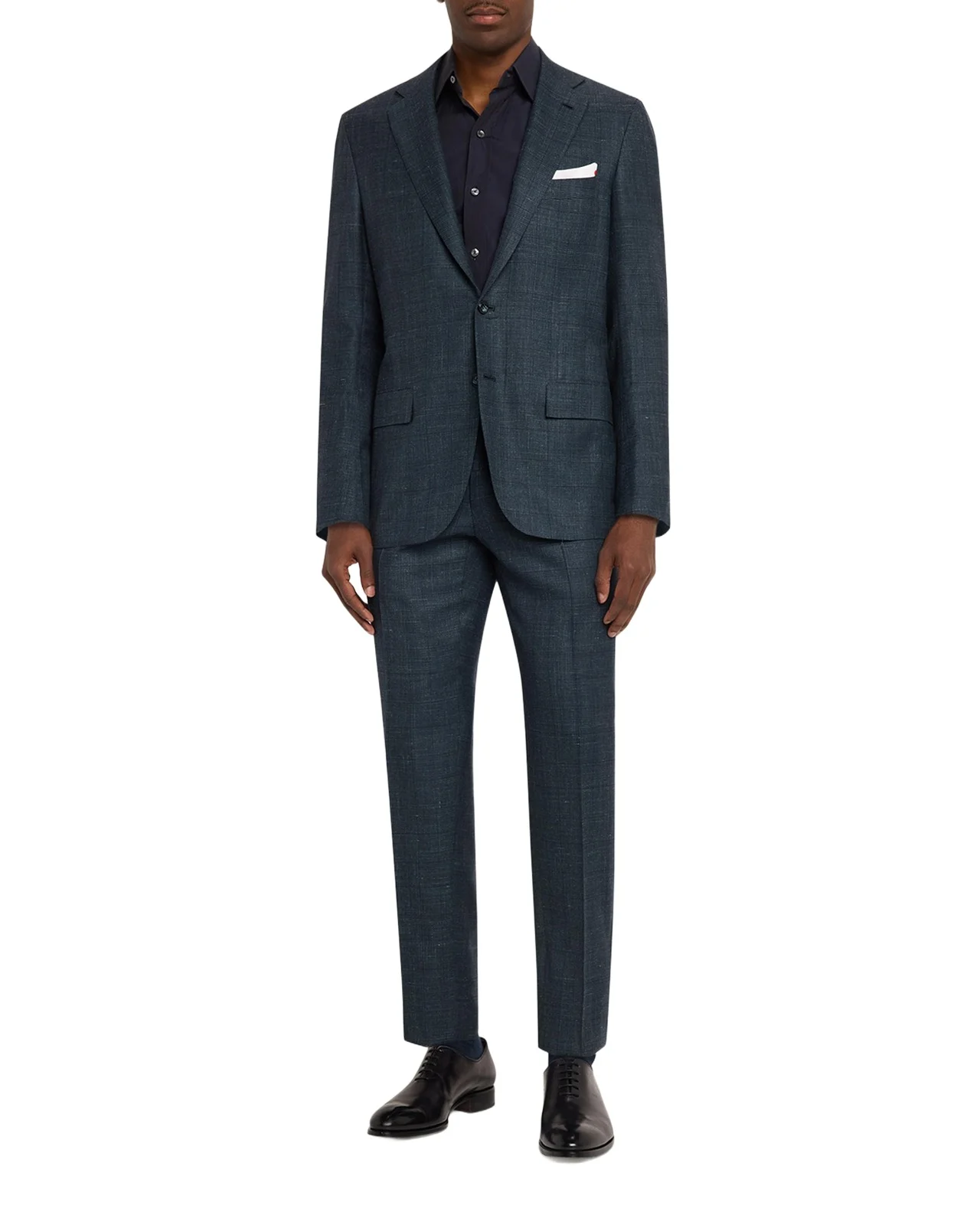 Kiton Men's Tonal Plaid Cashmere Two-Piece Suit