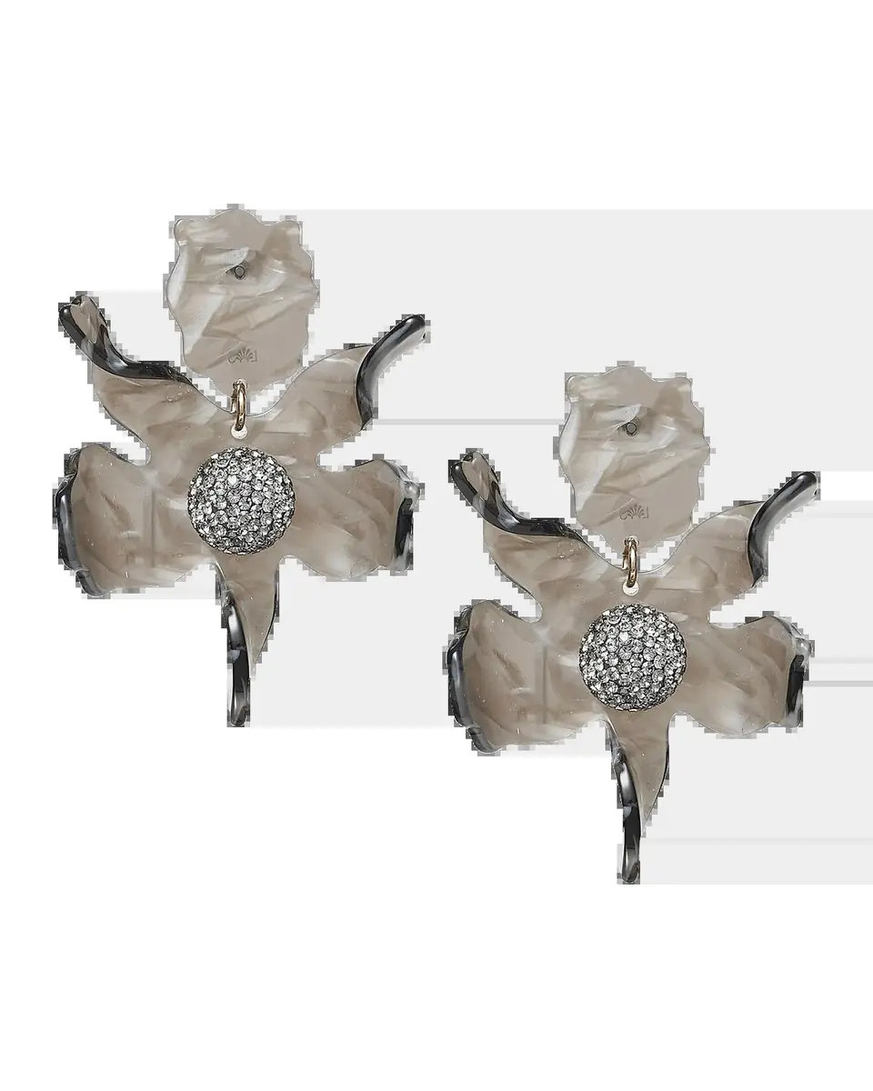 Lele Sadoughi Crystal Lily Earrings, Abalone | Thumbnail 2 Lele Sadoughi Crystal Lily Earrings, Abalone | Thumbnail 2