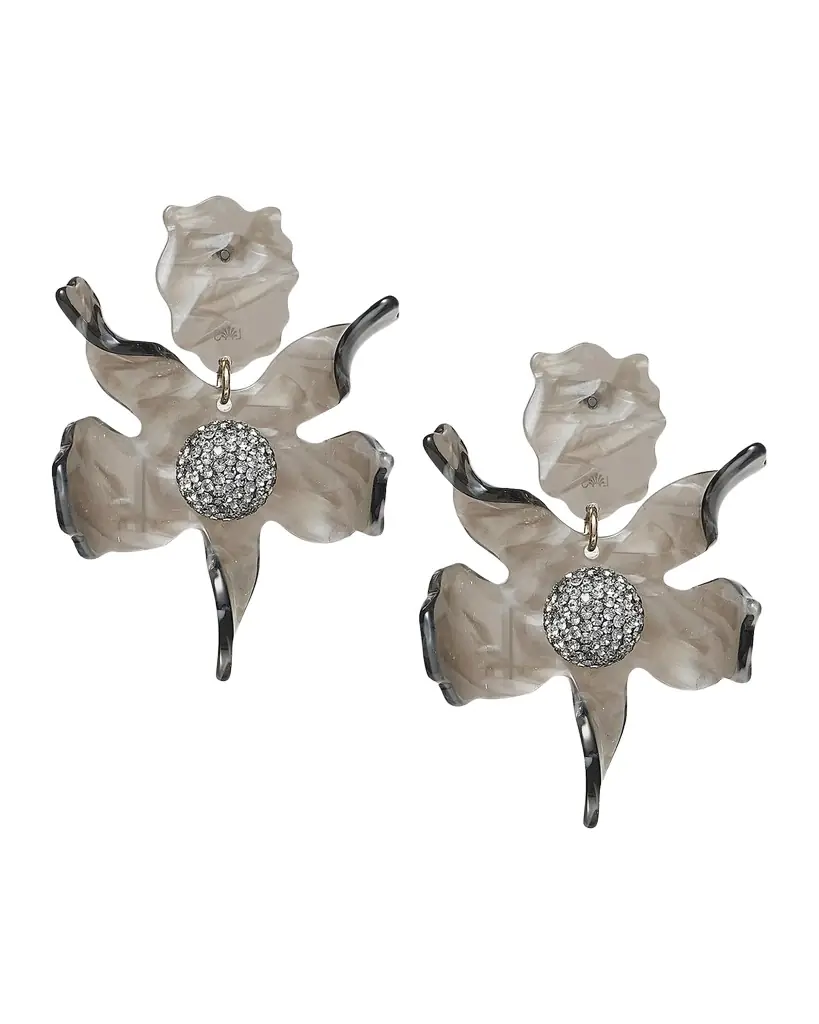 Lele Sadoughi Crystal Lily Earrings, Abalone | Image 1 Lele Sadoughi Crystal Lily Earrings, Abalone | Image 1