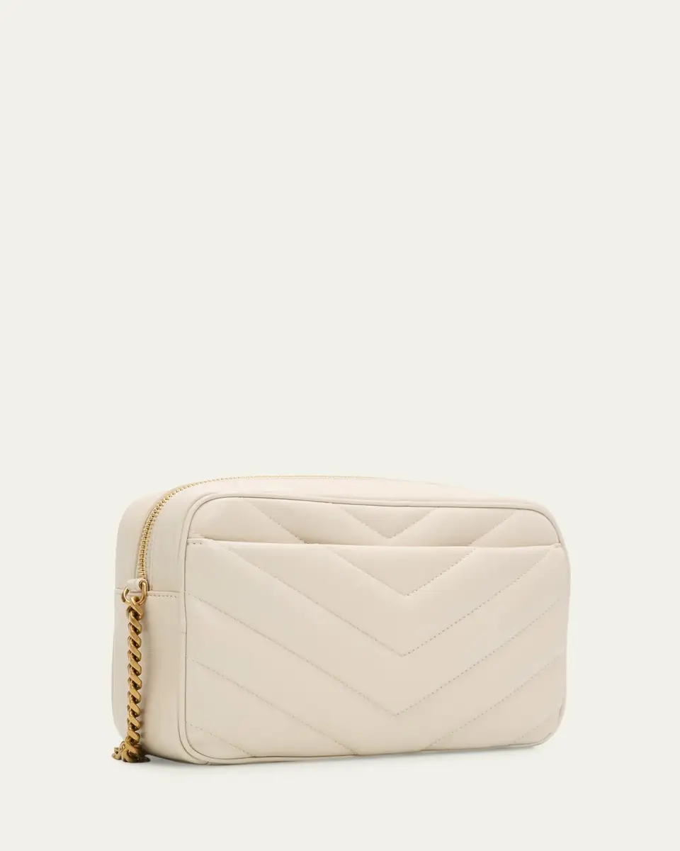 Saint Laurent LouLou YSL Chevron Quilted Crossbody Bag | Thumbnail 3 Saint Laurent LouLou YSL Chevron Quilted Crossbody Bag | Thumbnail 3