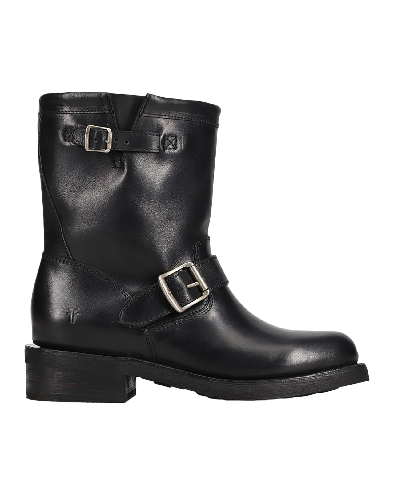 Frye Viv Short Leather Engineer Moto Boots