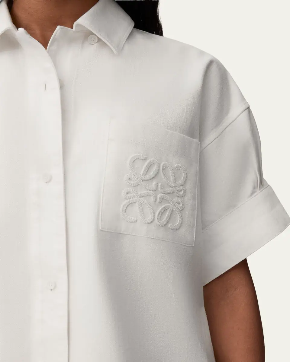 Loewe x Paula's Ibiza Short-Sleeve Denim Boxy Shirt | Thumbnail 9 Loewe x Paula's Ibiza Short-Sleeve Denim Boxy Shirt | Thumbnail 9