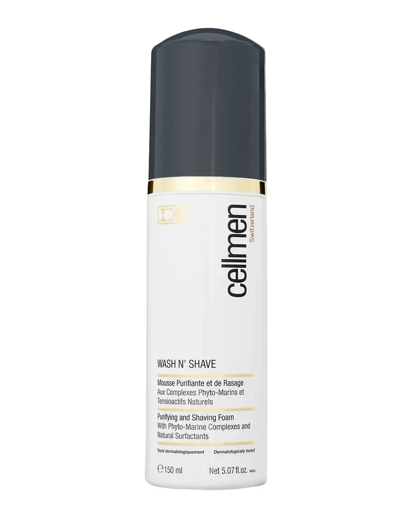 CELLCOSMET Cellmen Wash n ' Shave Purifying and Shaving Foam, 5 oz.