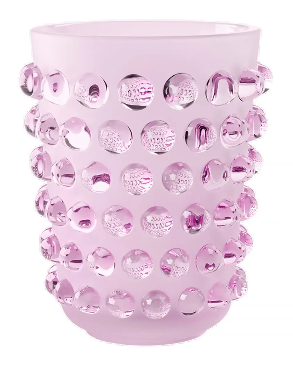 Lalique Mossi Pink Luster Crystal Vase, 8.3" | Thumbnail 2 Lalique Mossi Pink Luster Crystal Vase, 8.3" | Thumbnail 2