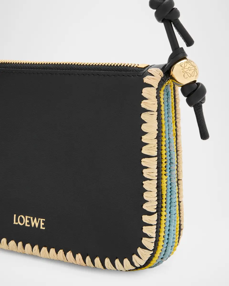 Loewe x Paula's Ibiza Rio Leather & Striped Raffia Shoulder Bag | Thumbnail 5 Loewe x Paula's Ibiza Rio Leather & Striped Raffia Shoulder Bag | Thumbnail 5