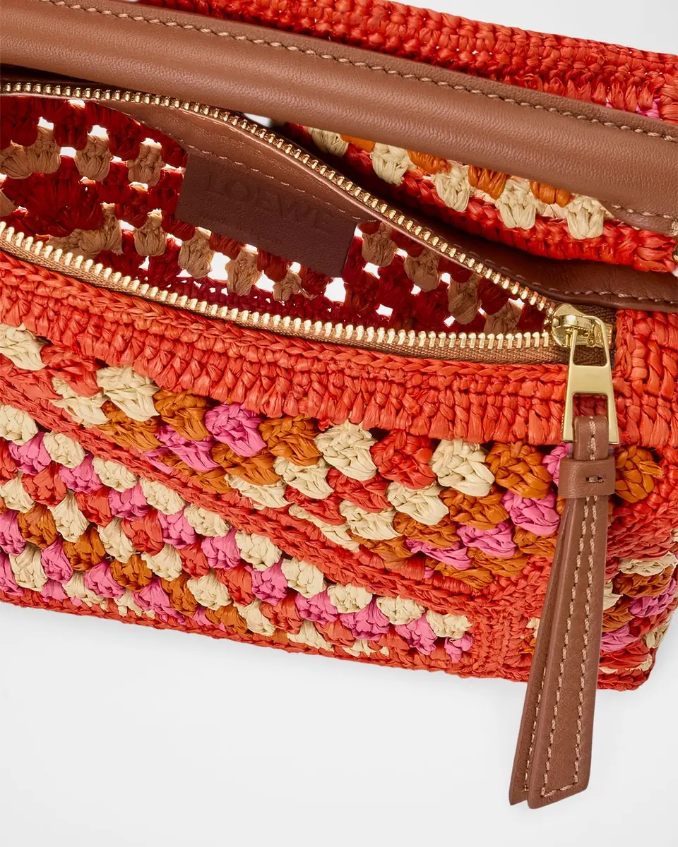 Loewe x Paula's Ibiza Puzzle Crochet Raffia Top-Handle Bag | Thumbnail 4 Loewe x Paula's Ibiza Puzzle Crochet Raffia Top-Handle Bag | Thumbnail 4