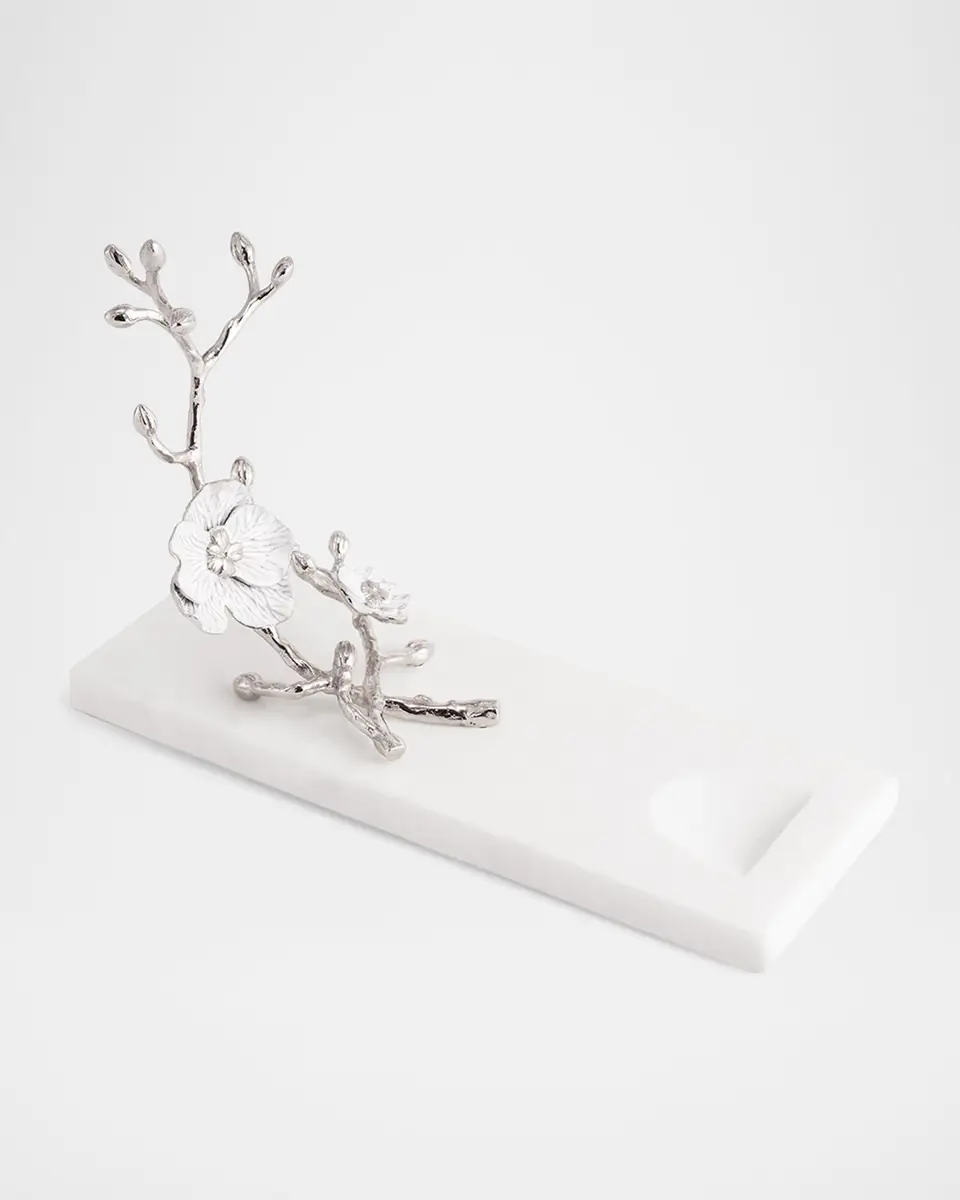 Michael Aram Silver Orchid Wine Rest | Thumbnail 3 Michael Aram Silver Orchid Wine Rest | Thumbnail 3