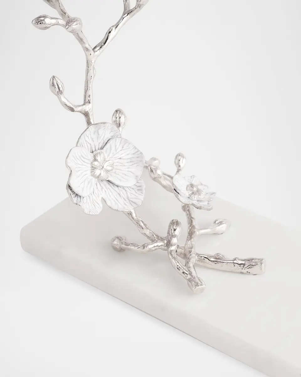 Michael Aram Silver Orchid Wine Rest | Thumbnail 4 Michael Aram Silver Orchid Wine Rest | Thumbnail 4