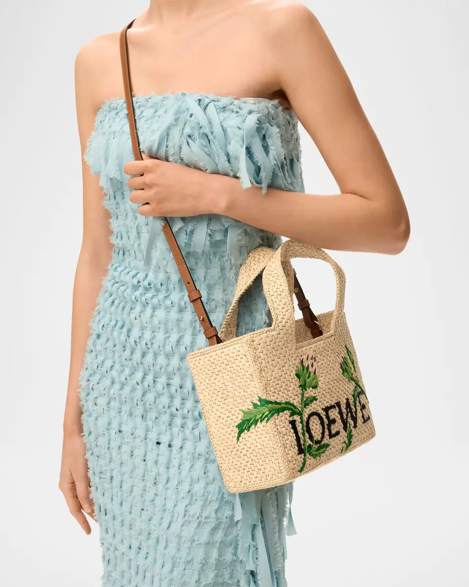 Loewe x Paula's Ibiza Embroidered Raffia Tote Bag | Thumbnail 5 Loewe x Paula's Ibiza Embroidered Raffia Tote Bag | Thumbnail 5