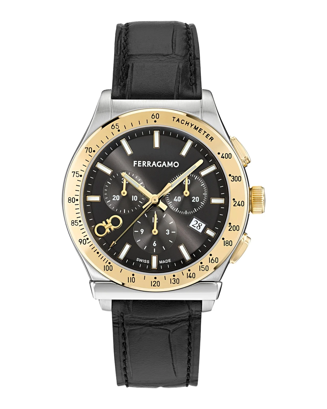 Men's 1927 Leather-Strap Chronograph Watch