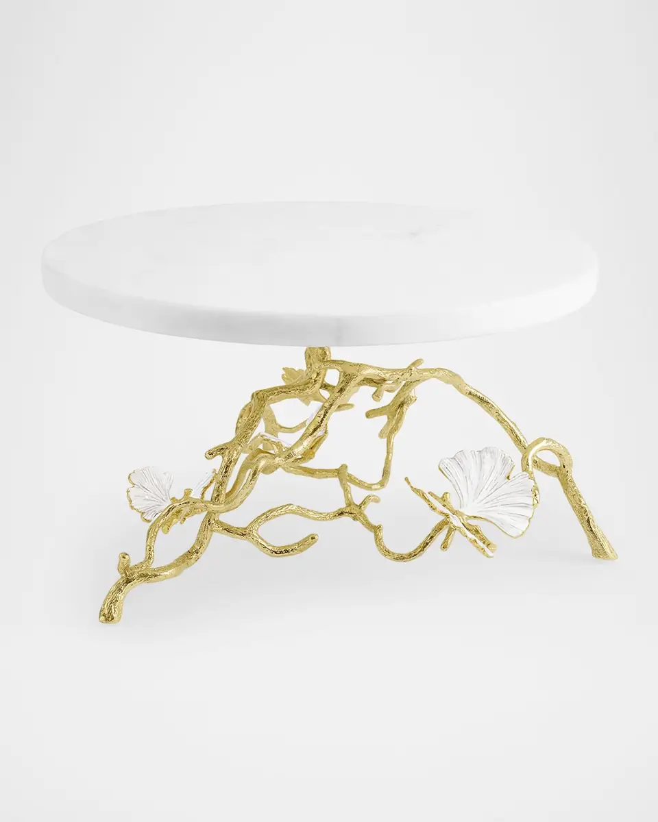 Michael Aram Butterfly Gingko Gold Cake Stand | Thumbnail 2 Michael Aram Butterfly Gingko Gold Cake Stand | Thumbnail 2