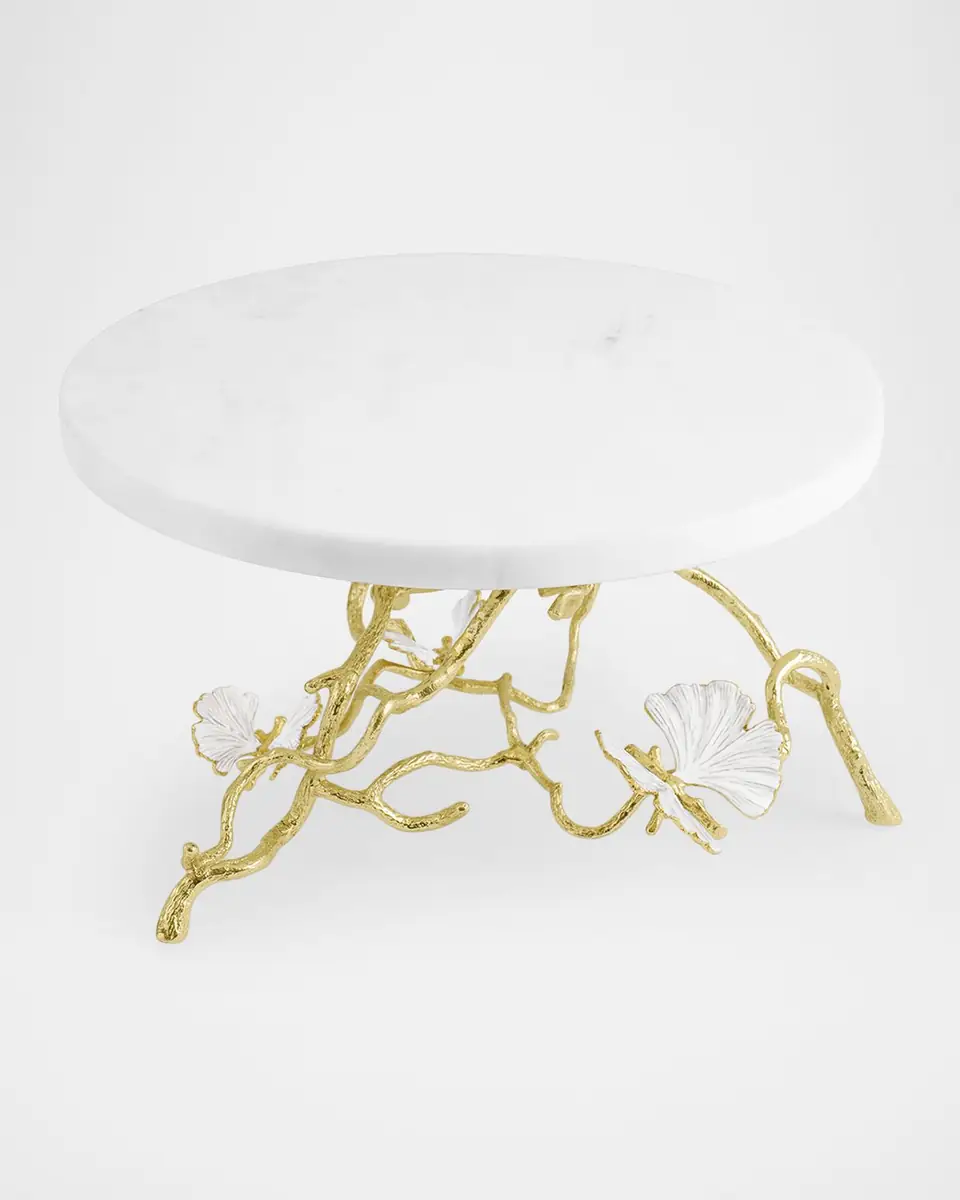 Michael Aram Butterfly Gingko Gold Cake Stand | Thumbnail 3 Michael Aram Butterfly Gingko Gold Cake Stand | Thumbnail 3