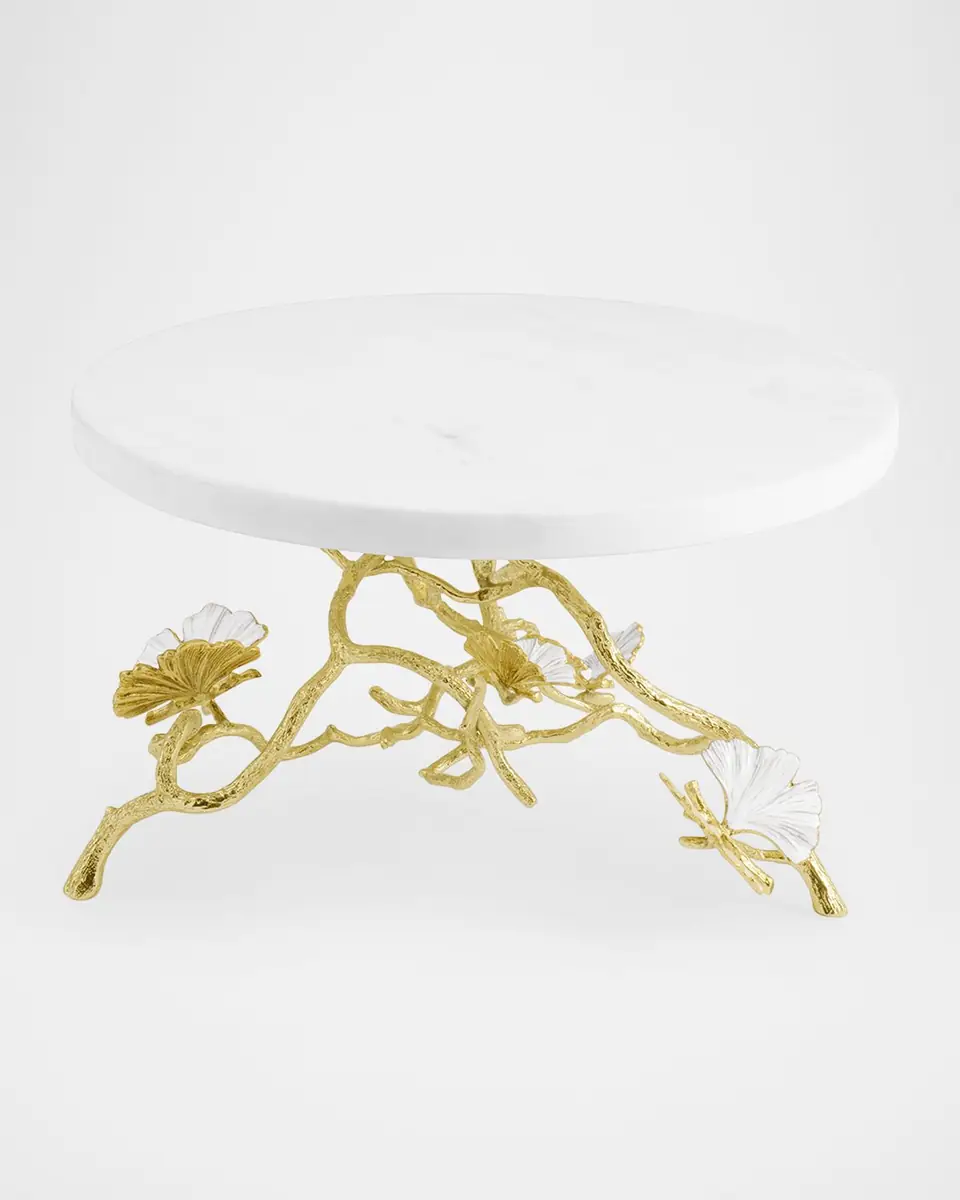 Michael Aram Butterfly Gingko Gold Cake Stand | Thumbnail 4 Michael Aram Butterfly Gingko Gold Cake Stand | Thumbnail 4