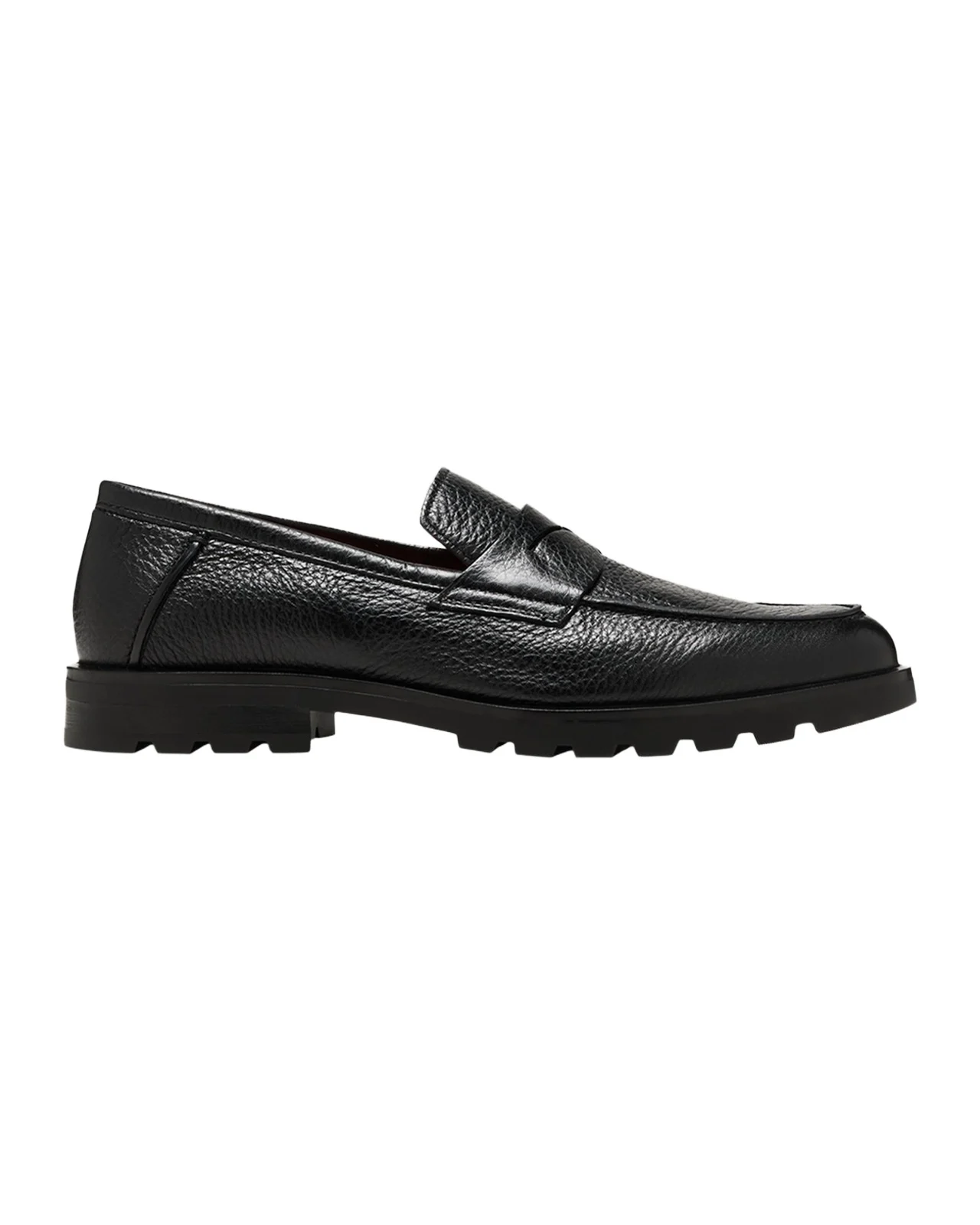Santoni Men's Rock Deerskin Lug-Sole Penny Loafers