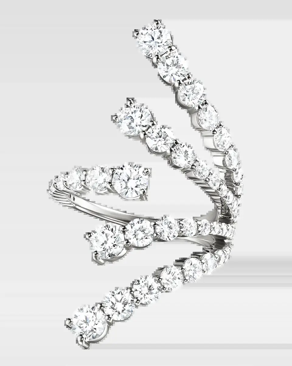 Melissa Kaye 18K Aria Cascade Ring with Diamonds | Thumbnail 2 Melissa Kaye 18K Aria Cascade Ring with Diamonds | Thumbnail 2