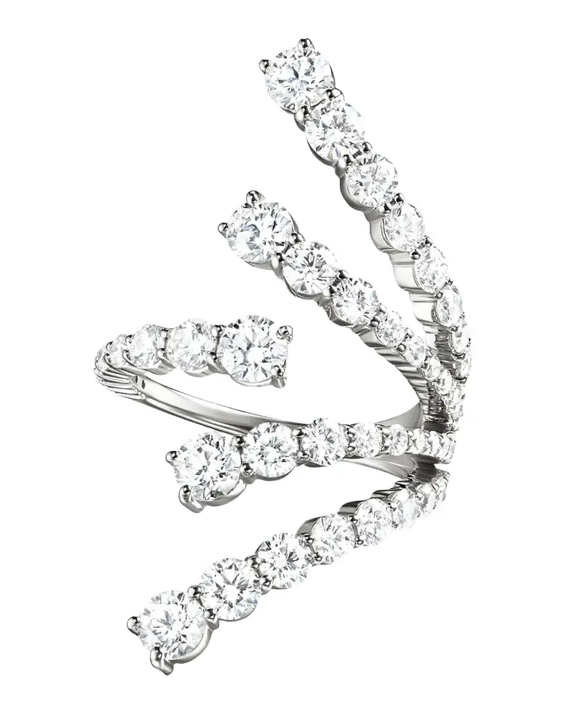 Melissa Kaye 18K Aria Cascade Ring with Diamonds | Image 1 Melissa Kaye 18K Aria Cascade Ring with Diamonds | Image 1