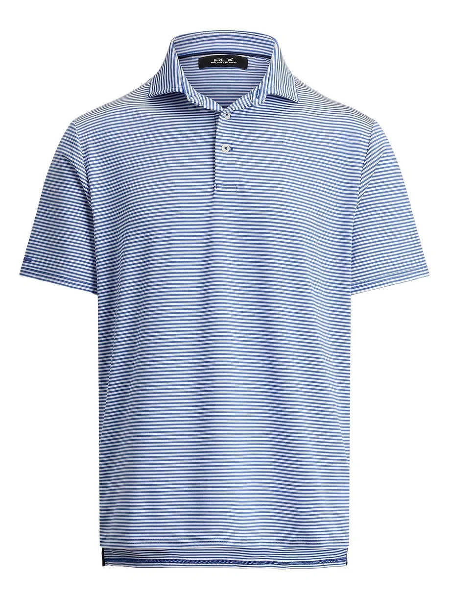 Polo Ralph Lauren Men's Striped Lightweight Airflow Knit Polo Shirt