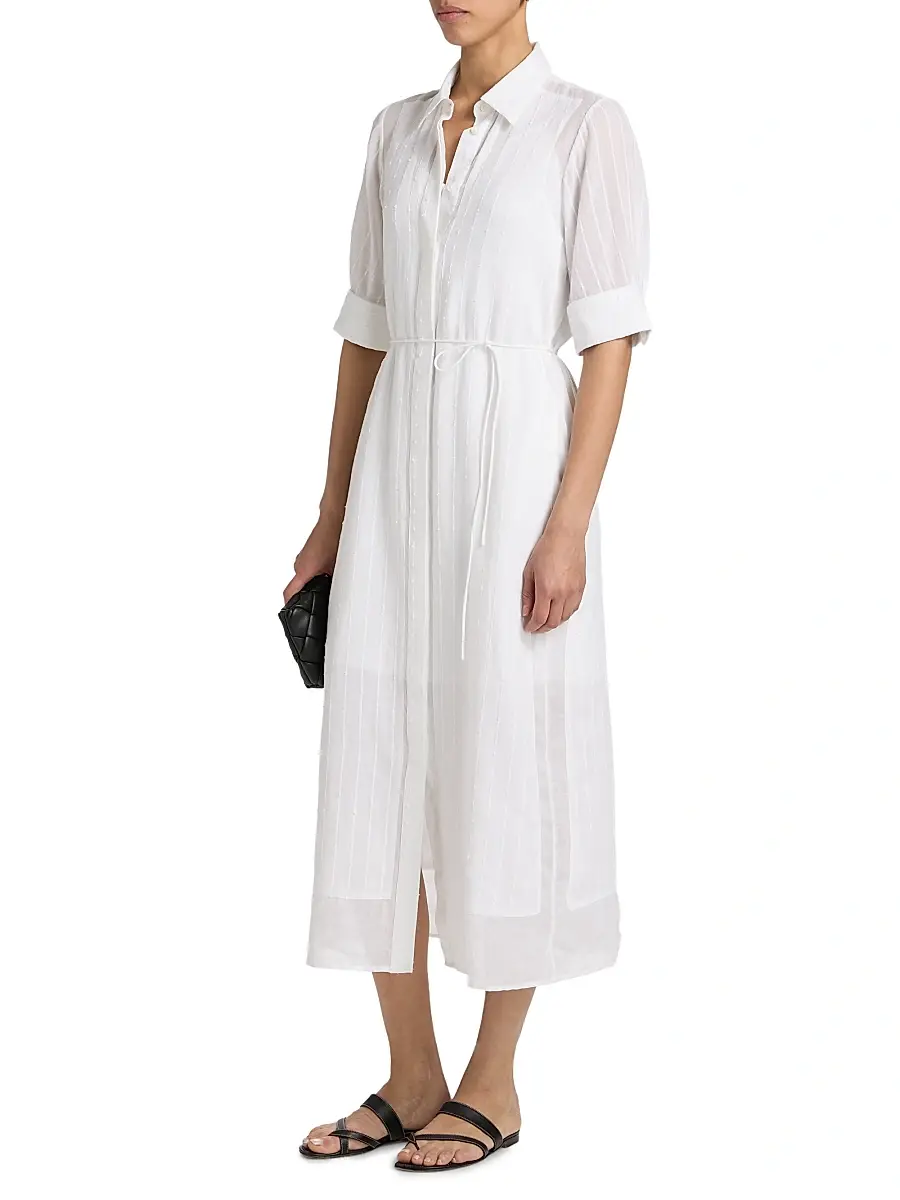 rag & bone Women's Lucy Textured Midi-Shirtdress | Thumbnail 4 rag & bone Women's Lucy Textured Midi-Shirtdress | Thumbnail 4