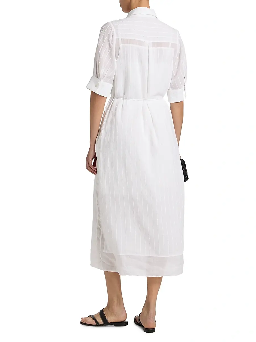 rag & bone Women's Lucy Textured Midi-Shirtdress | Thumbnail 5 rag & bone Women's Lucy Textured Midi-Shirtdress | Thumbnail 5