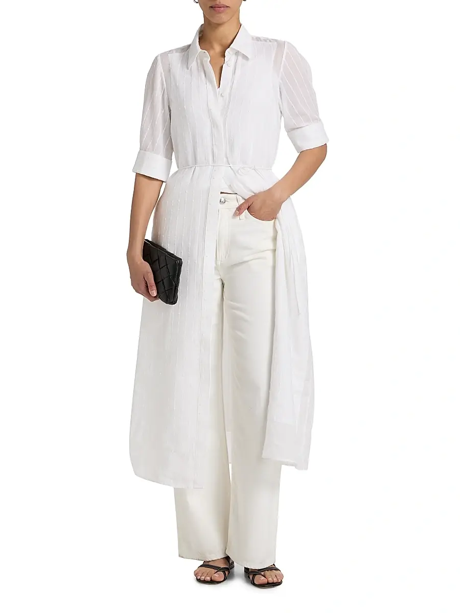 rag & bone Women's Lucy Textured Midi-Shirtdress | Thumbnail 6 rag & bone Women's Lucy Textured Midi-Shirtdress | Thumbnail 6
