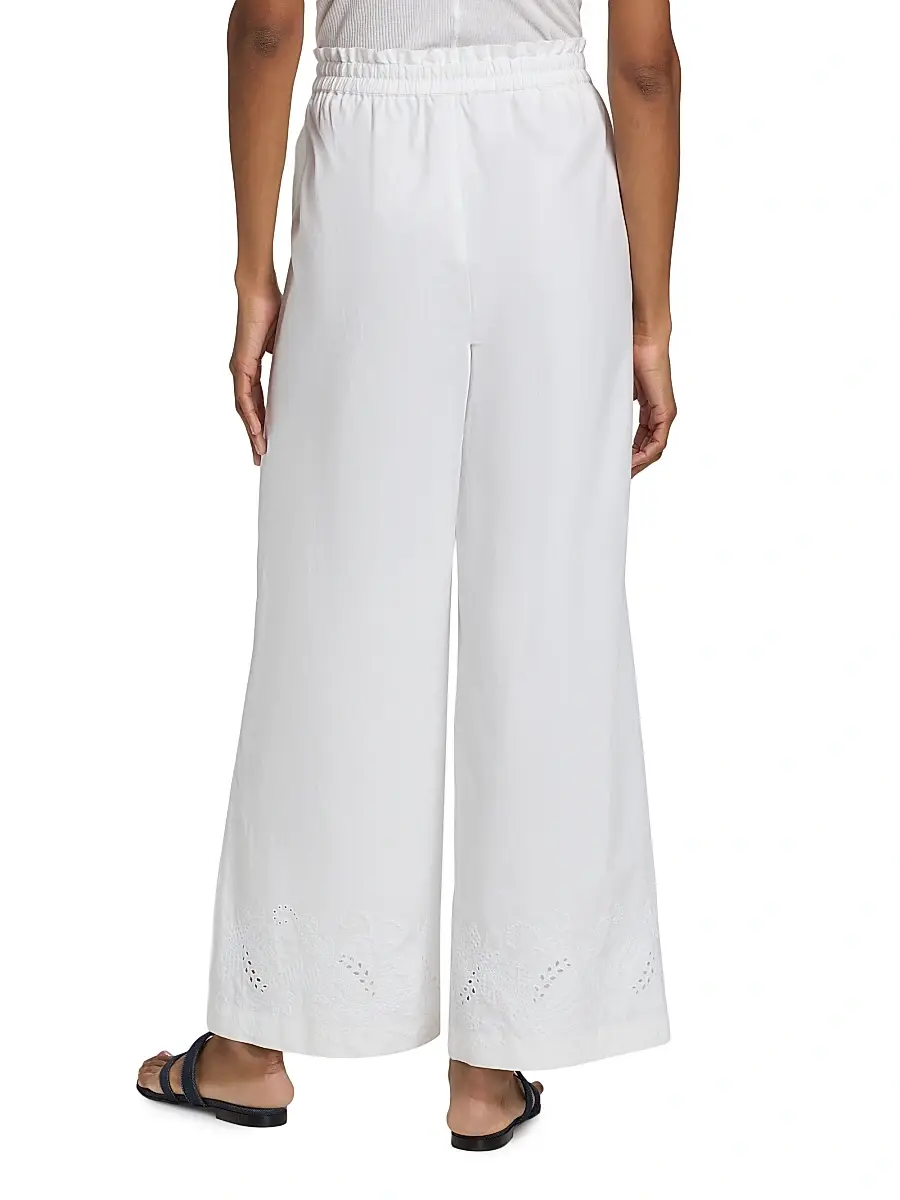 rag & bone Women's Marin Eyelet-Embroidered Cotton Pants | Thumbnail 5 rag & bone Women's Marin Eyelet-Embroidered Cotton Pants | Thumbnail 5