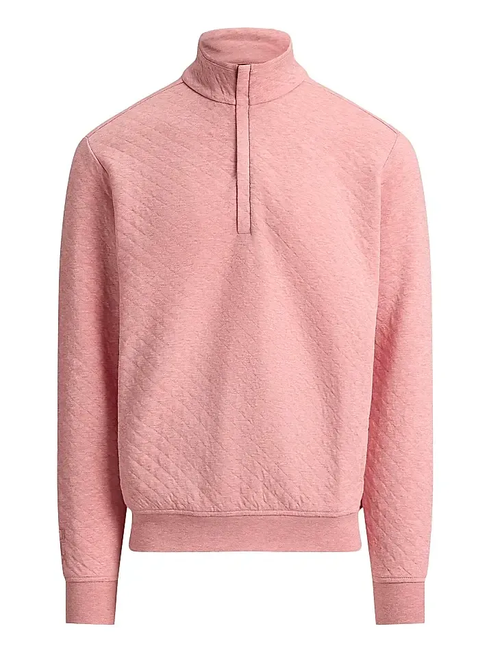 Polo Ralph Lauren Men's Quilted Double-Knit Quarter-Zip Sweatshirt