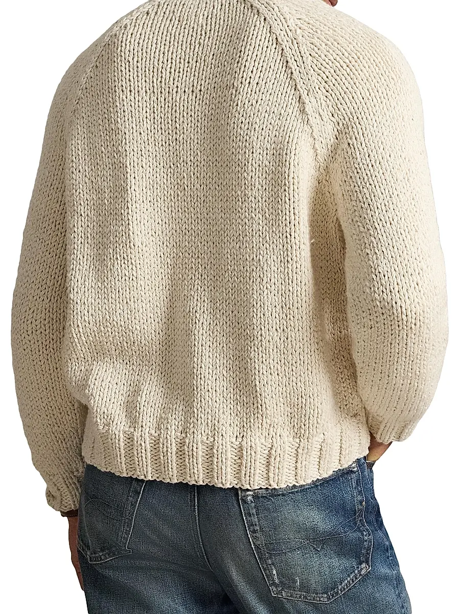 Polo Ralph Lauren Men's American Flag Crewneck Cotton Sweater | Thumbnail 3