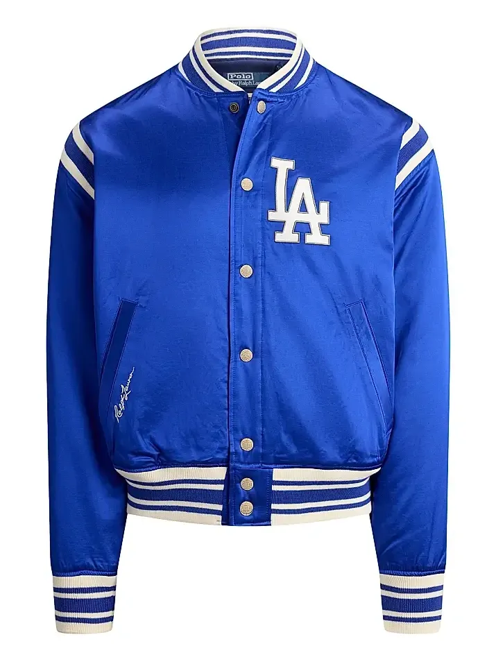 Polo Ralph Lauren Men's Dodgers Satin Woven Bomber Jacket