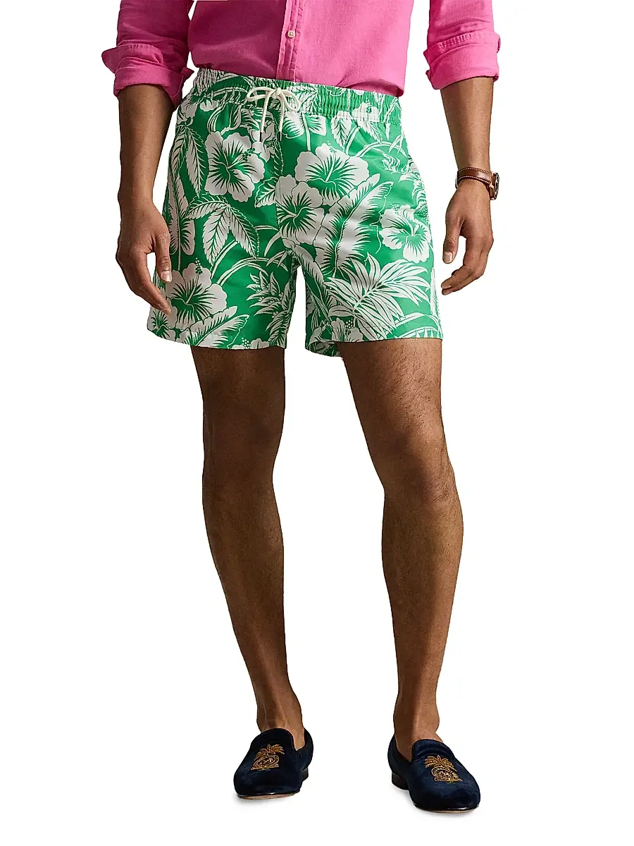 Polo Ralph Lauren Men's Hibiscus Print Swim Trunks | Thumbnail 3 Polo Ralph Lauren Men's Hibiscus Print Swim Trunks | Thumbnail 3