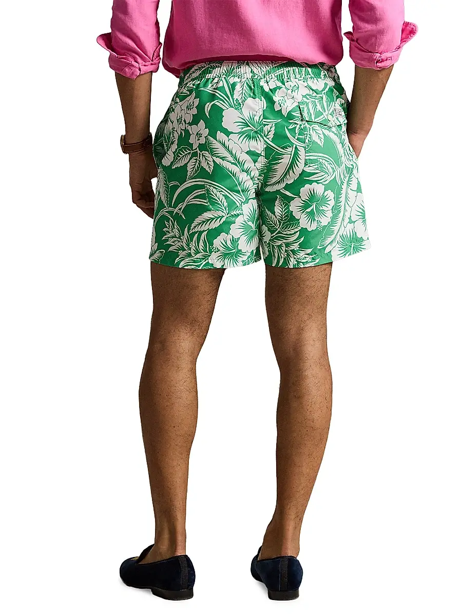Polo Ralph Lauren Men's Hibiscus Print Swim Trunks | Thumbnail 4 Polo Ralph Lauren Men's Hibiscus Print Swim Trunks | Thumbnail 4