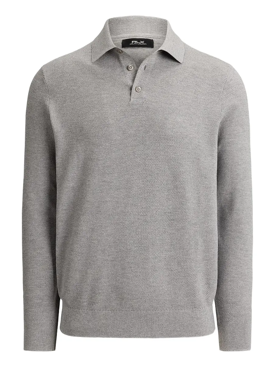 Polo Ralph Lauren Men's Birdseye-Knit Collared Sweater