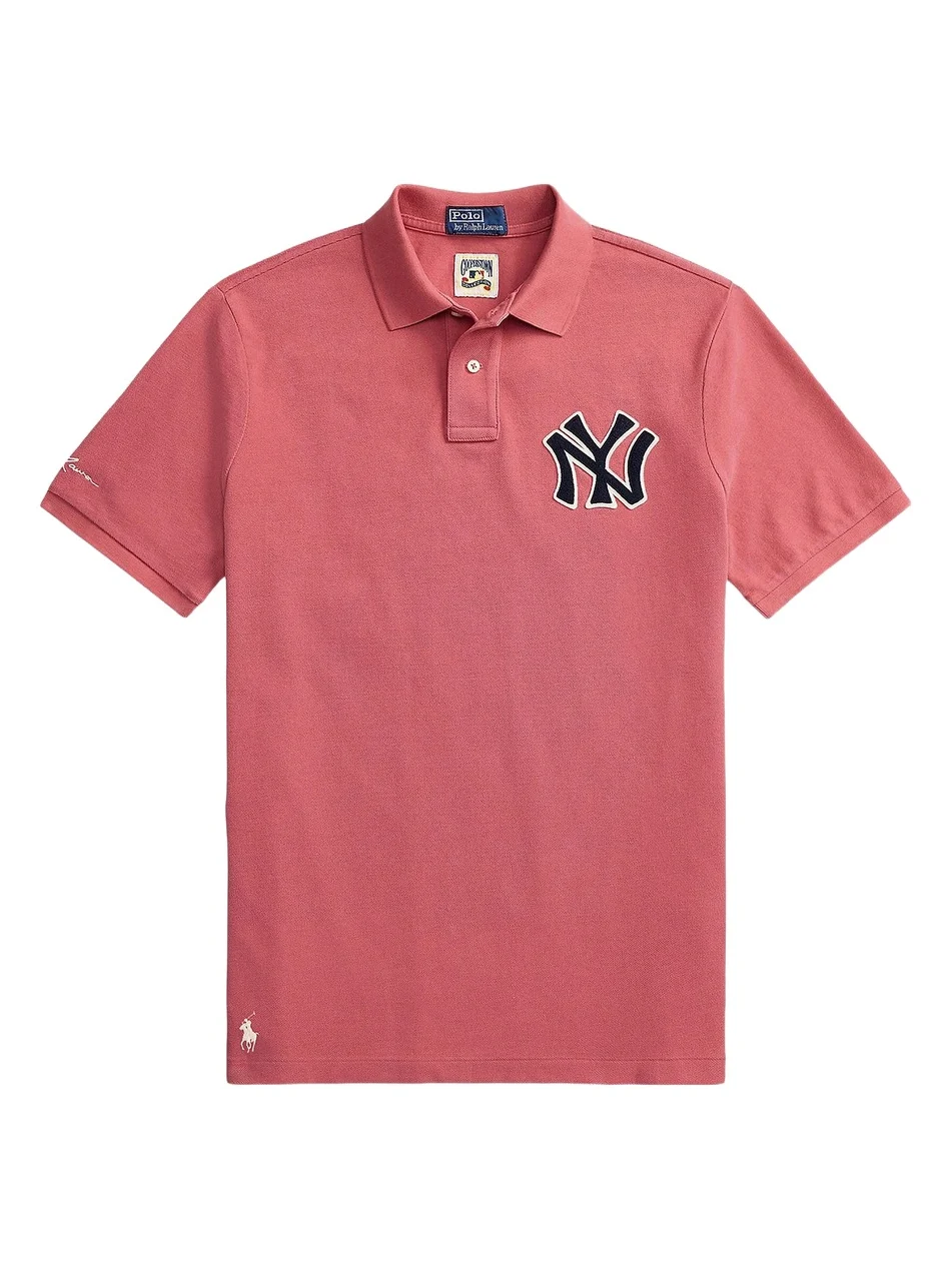 Polo Ralph Lauren Men's Yankees Mesh Knit Polo Shirt