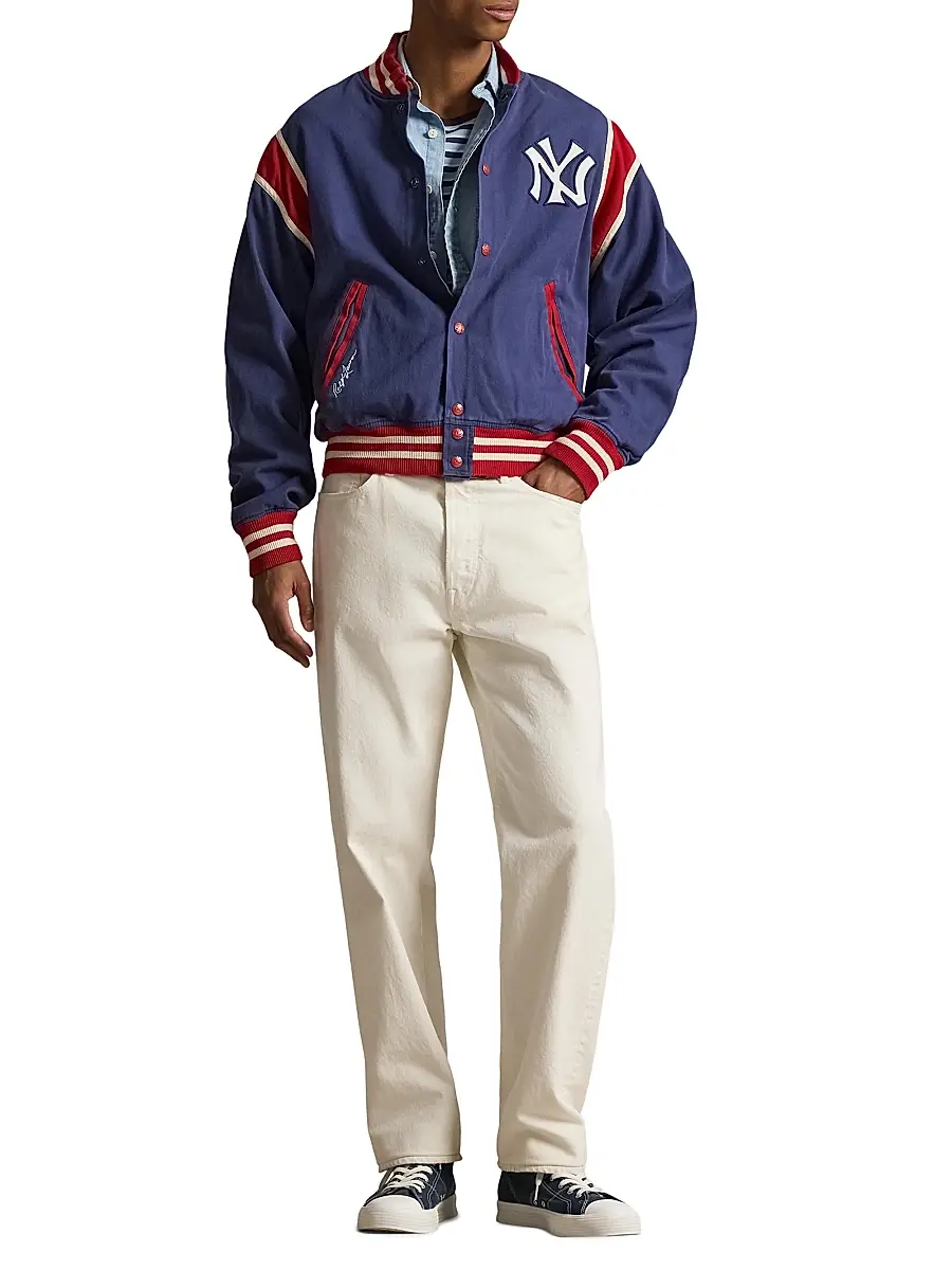 Polo Ralph Lauren Men's Yankees Heritage Twill Bomber Jacket | Thumbnail 2