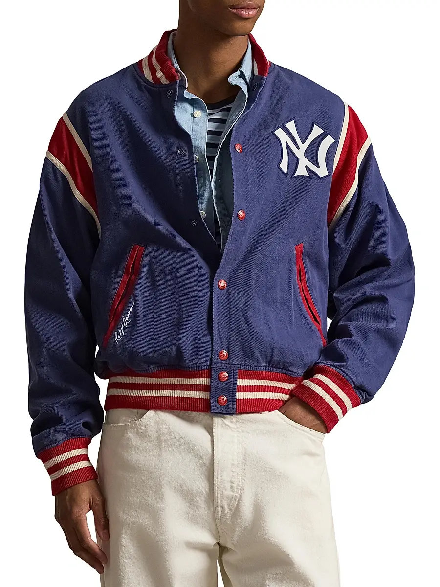 Polo Ralph Lauren Men's Yankees Heritage Twill Bomber Jacket | Thumbnail 3