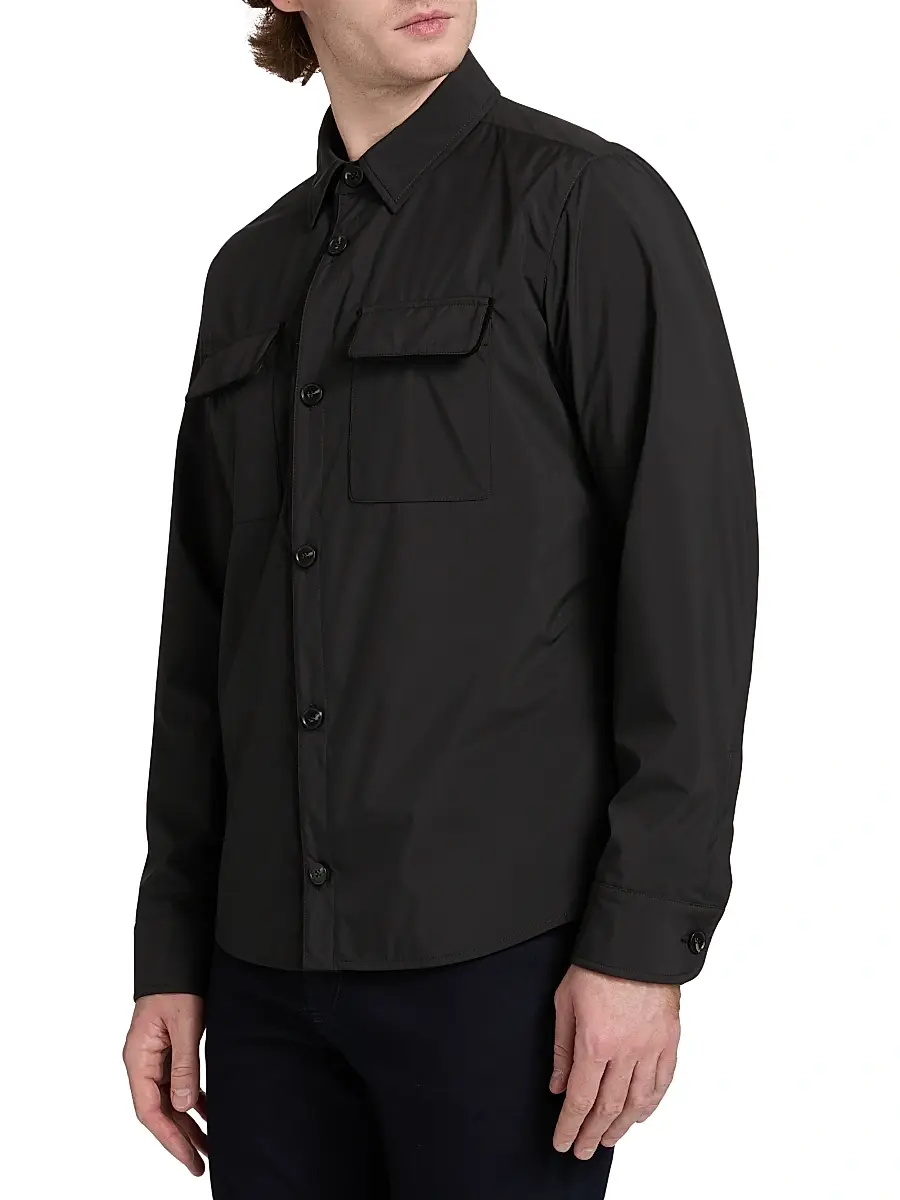 Saks Fifth Avenue Men's Techno Double-Pocket Overshirt | Thumbnail 4