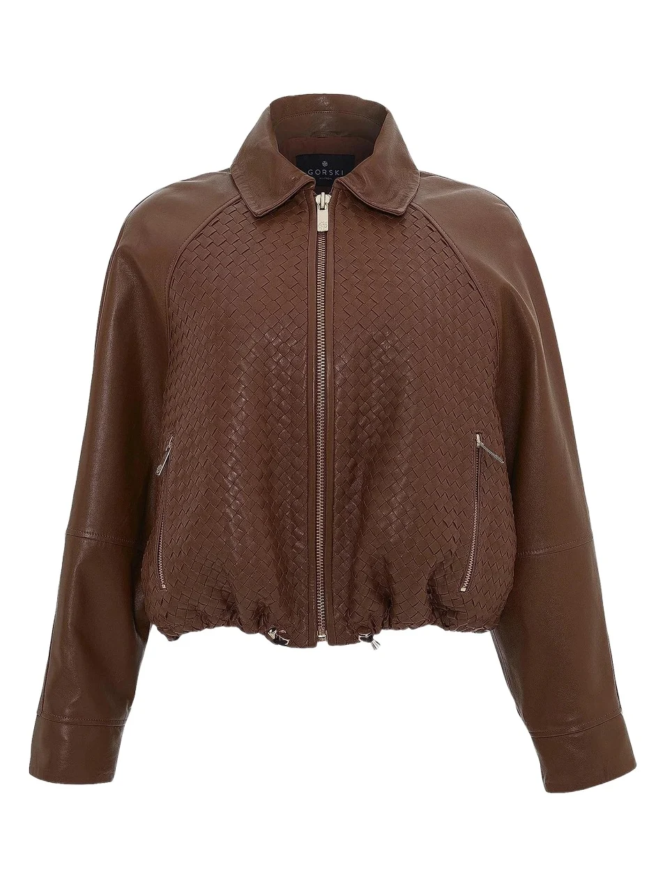 Women's Basket Weave Select Nappa Leather Jacket