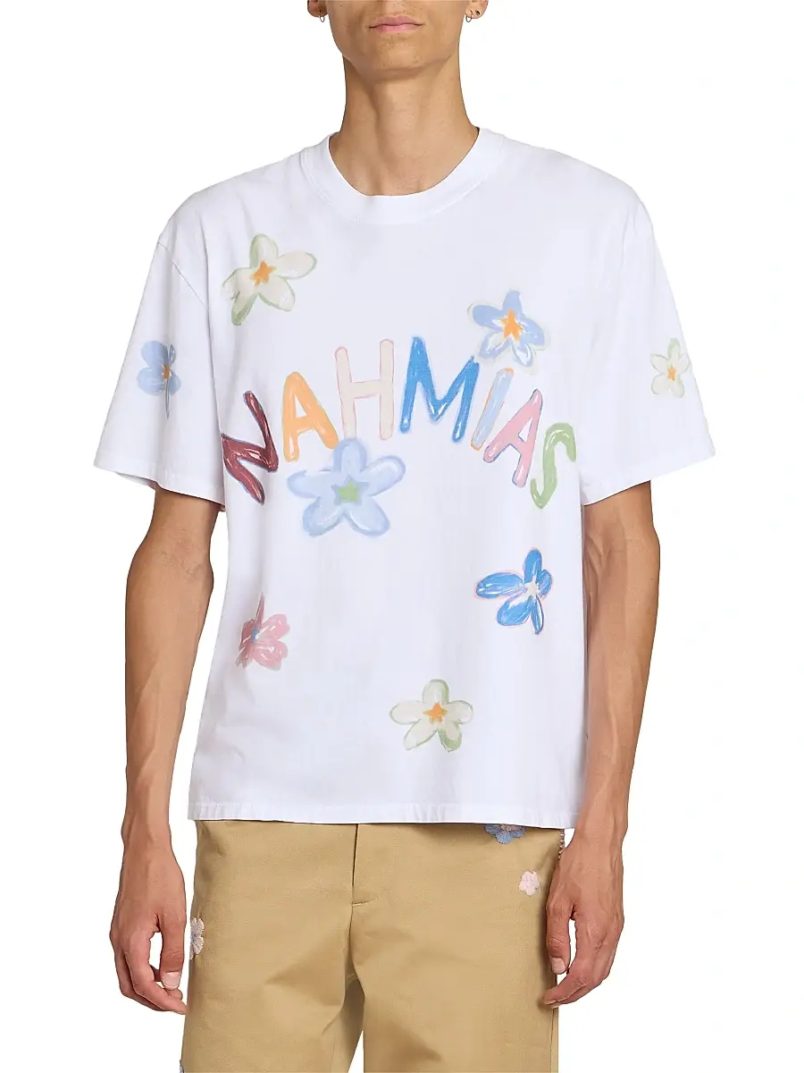 Nahmias Men's Daydreaming Super Bloom Boxy T-Shirt | Thumbnail 3 Nahmias Men's Daydreaming Super Bloom Boxy T-Shirt | Thumbnail 3