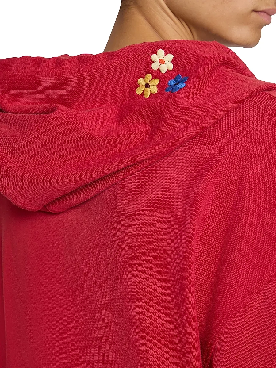 Nahmias Men's Daydreaming Cotton Cut-Off Hoodie | Thumbnail 6