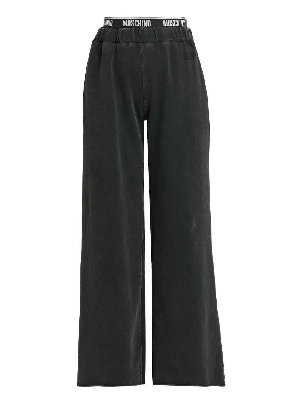 MOSCHINO Women's Stretch-Cotton Fleece Wide-Leg Pants