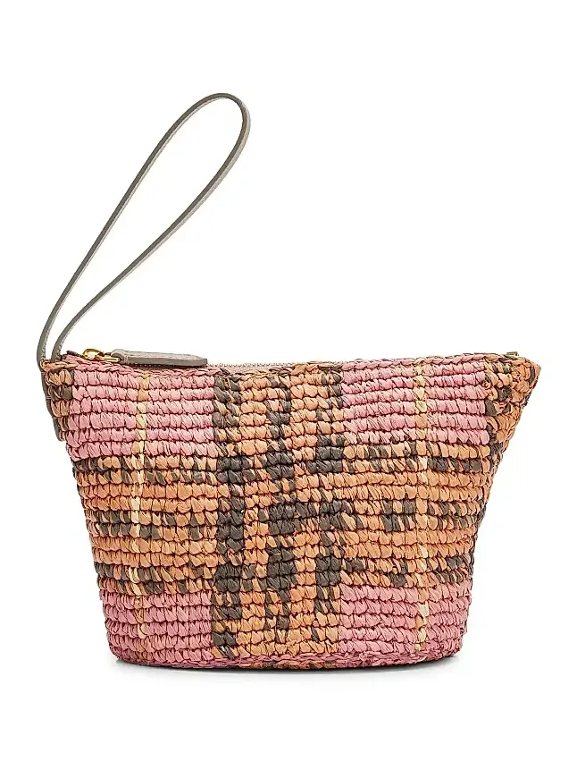 Women's Margate Small Raffia Pouch